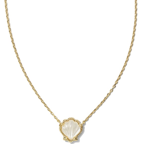 Kendra Scott Jewelry - Kendra Scott Gold Shell Necklace with Mother-of-Pearl